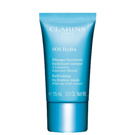 CLARINS,SOSHydrarefreshing,hydrationmask,มาส์กฟื้นบำรุงผิว,มาส์กแบบเร่งด่วน,สกัดจากพืชธรรมชาติที่อ่อนโยน